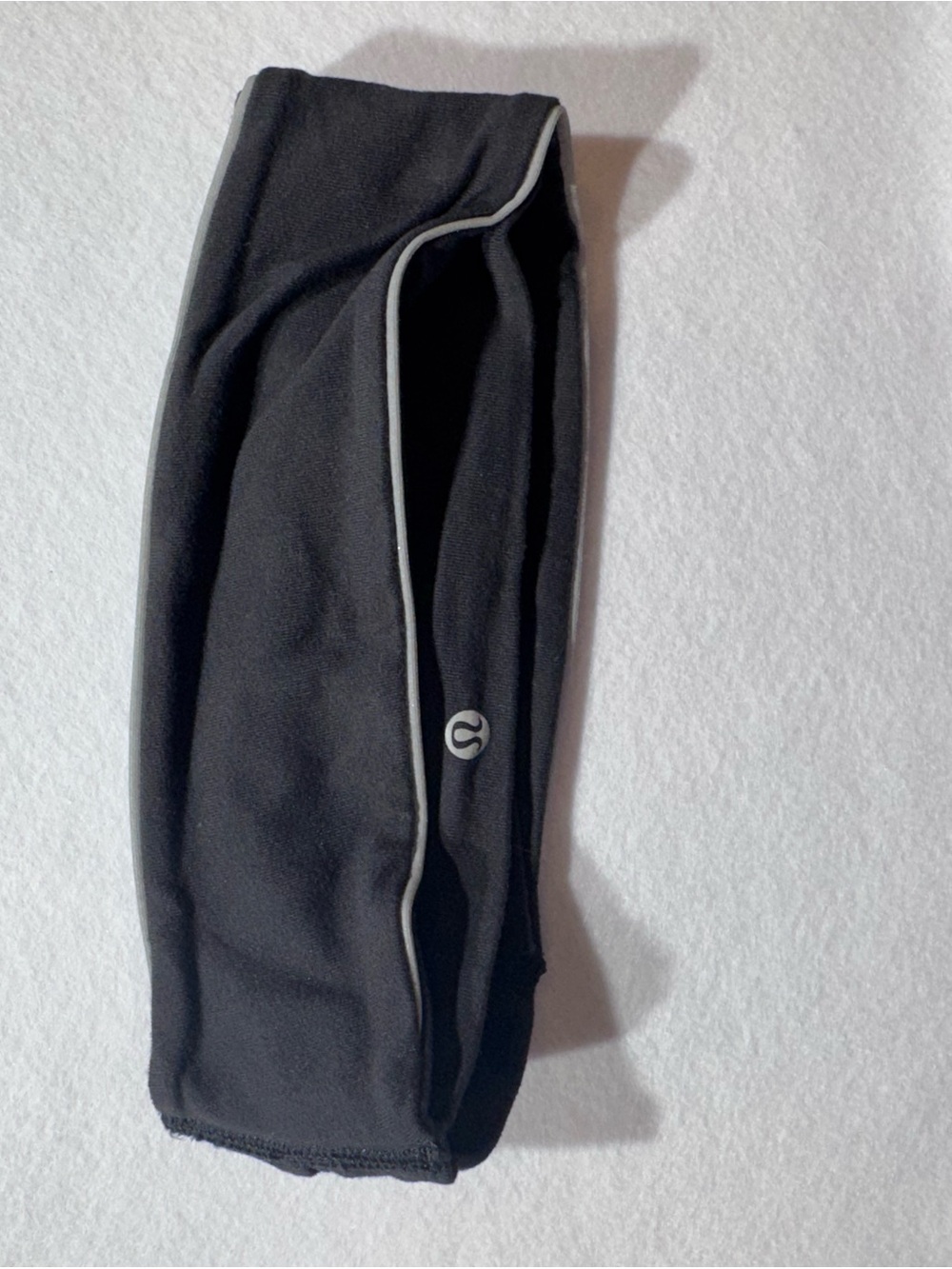 lululemon athletica Black Headband with Reflective Trim